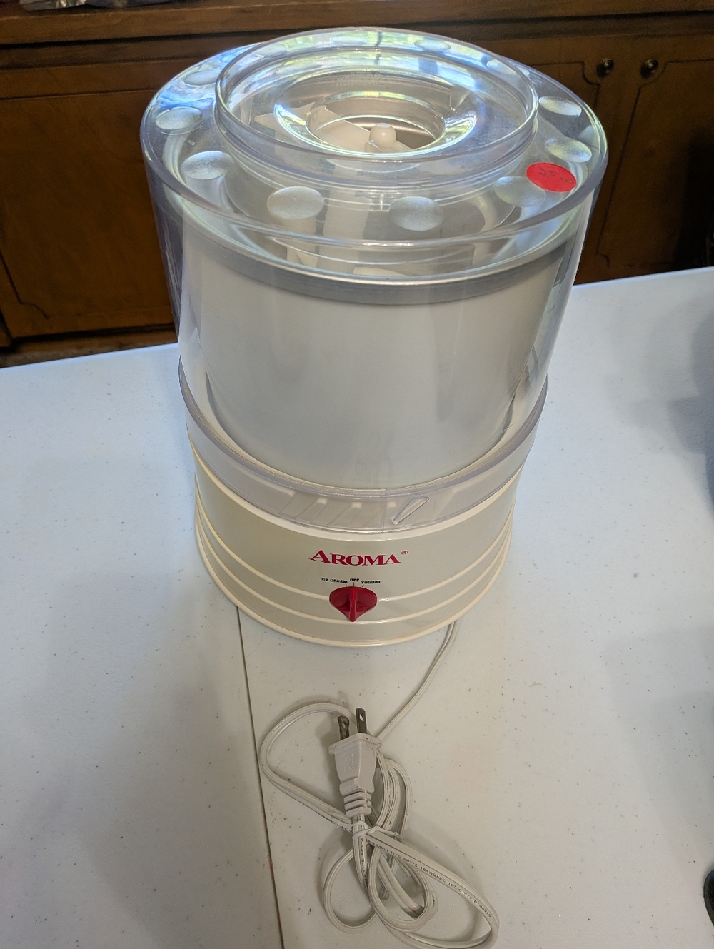 Aroma Electric Yogurt Maker in White & Clear